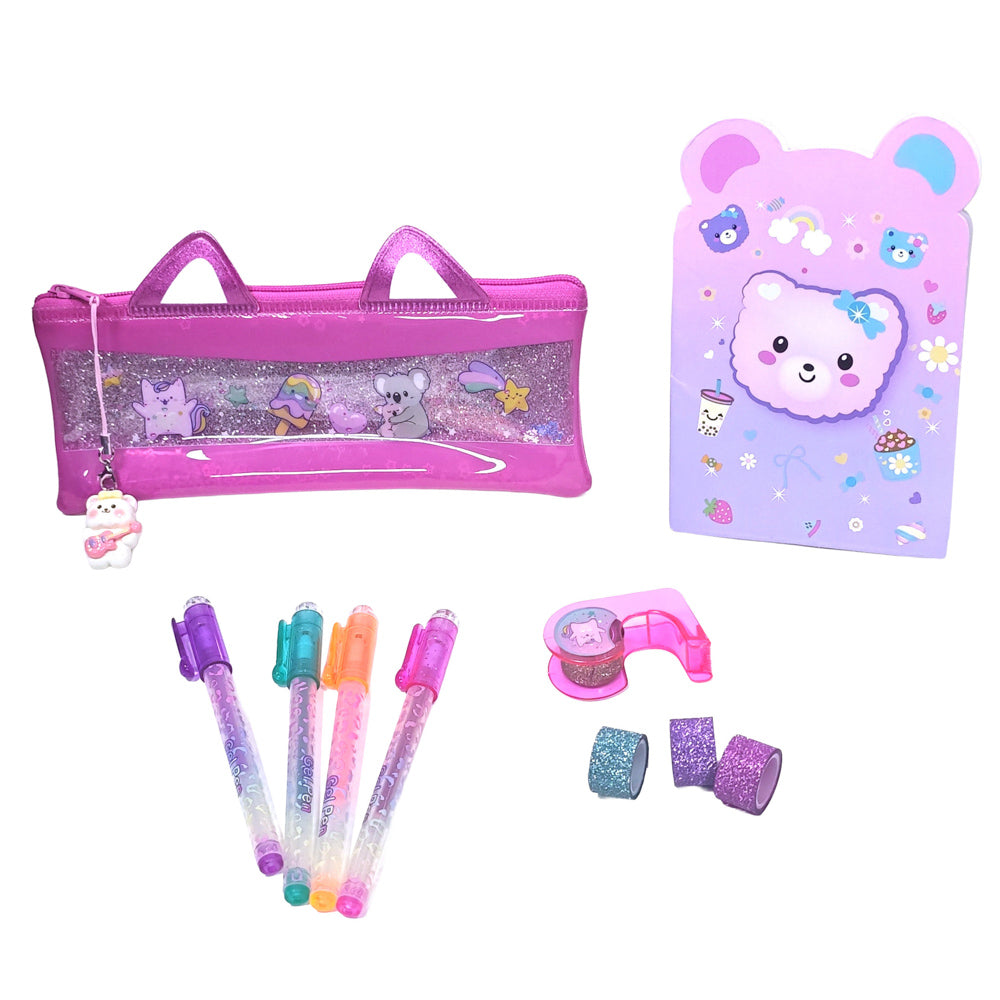 Style-Up Pencil Bag With Notepad Set