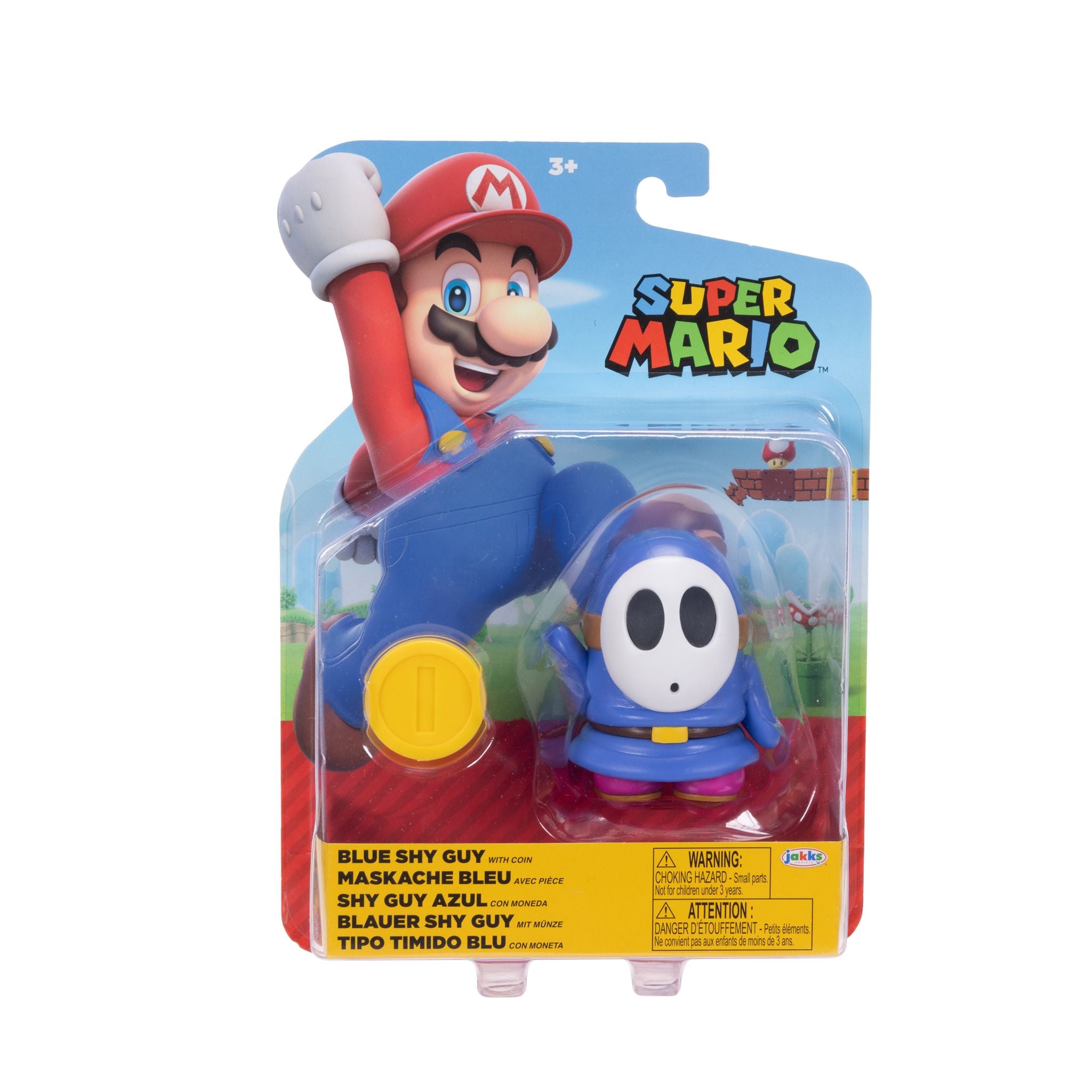 Nintendo Super Mario 4 Inch Figures Wave 38-Blue Shy Guy