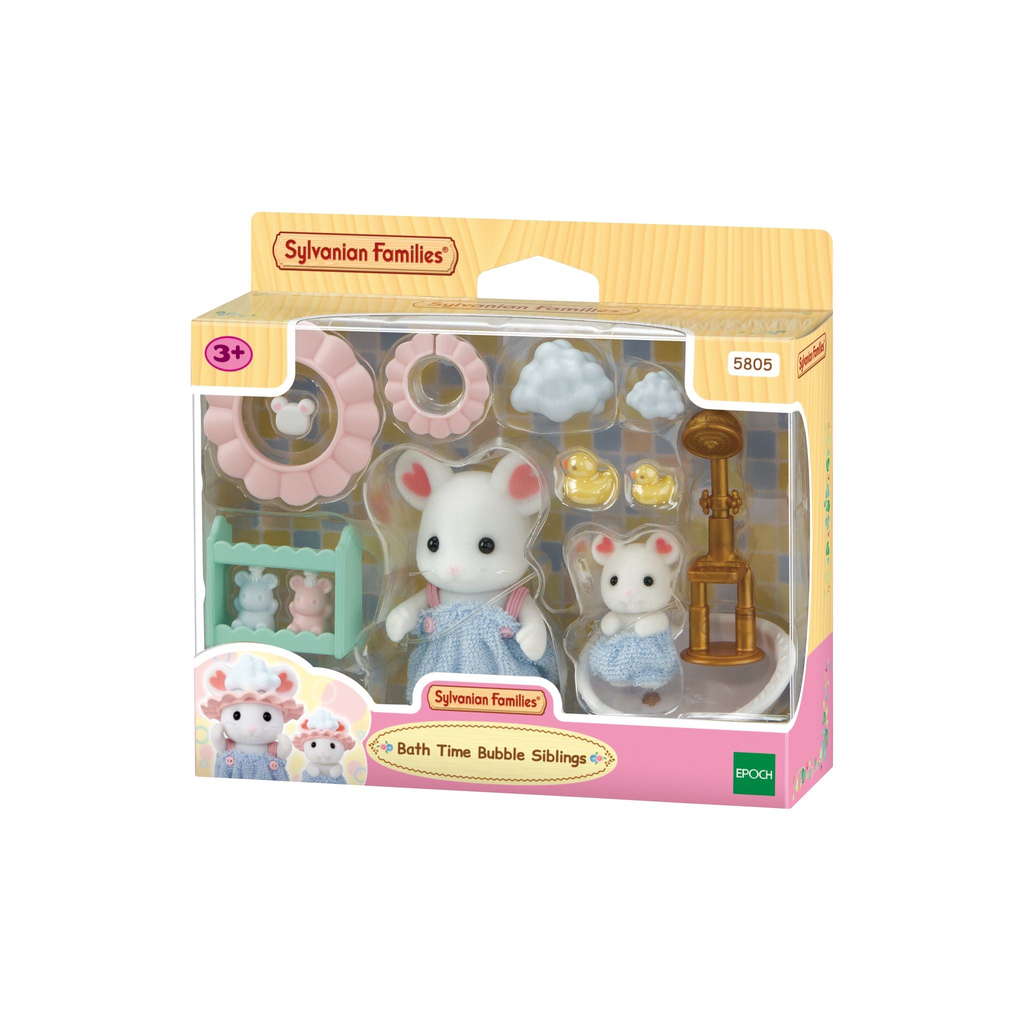 Sylvanian Families Bath Time Bubble Siblings