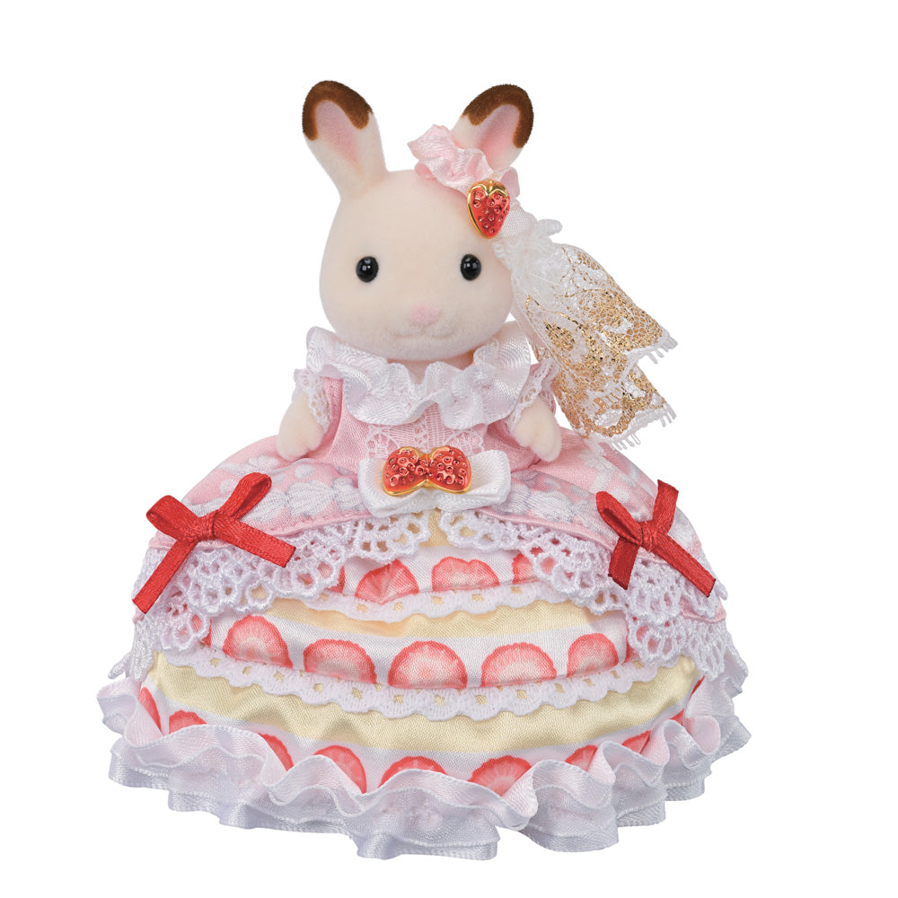 Sylvanian Families Freya's Birthday Celebration Strawberry Cake Dress doll toy