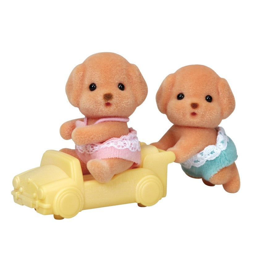 Sylvanian Families Toy Poodle Dog Twins figures