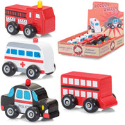 Tobar Wooden Road & Rescue Vehicles Assorted Styles