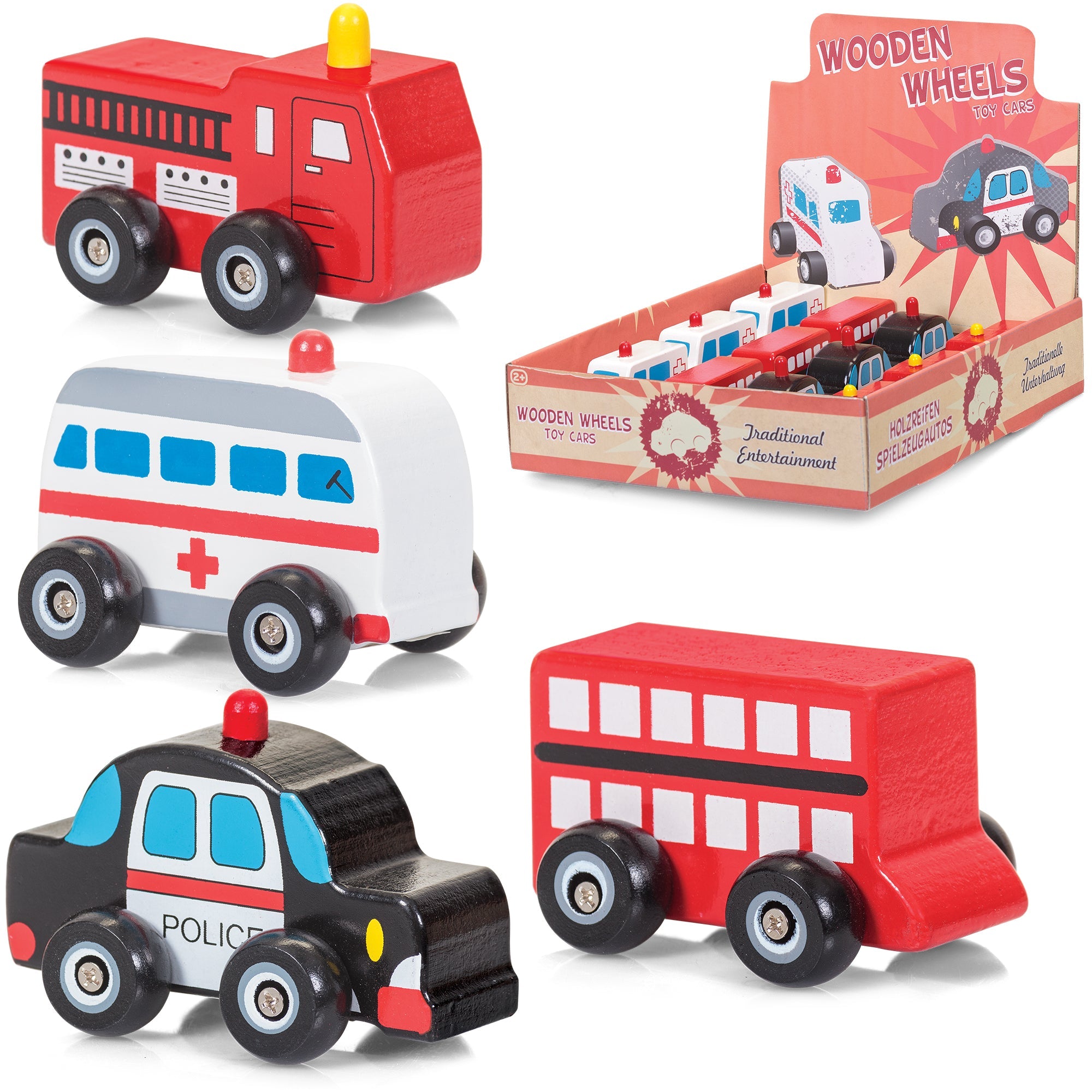 Tobar Wooden Road & Rescue Vehicles Assorted Styles