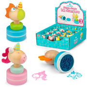 Tobar Wooden Ink Stampers Assorted Dragon Or Unicorn