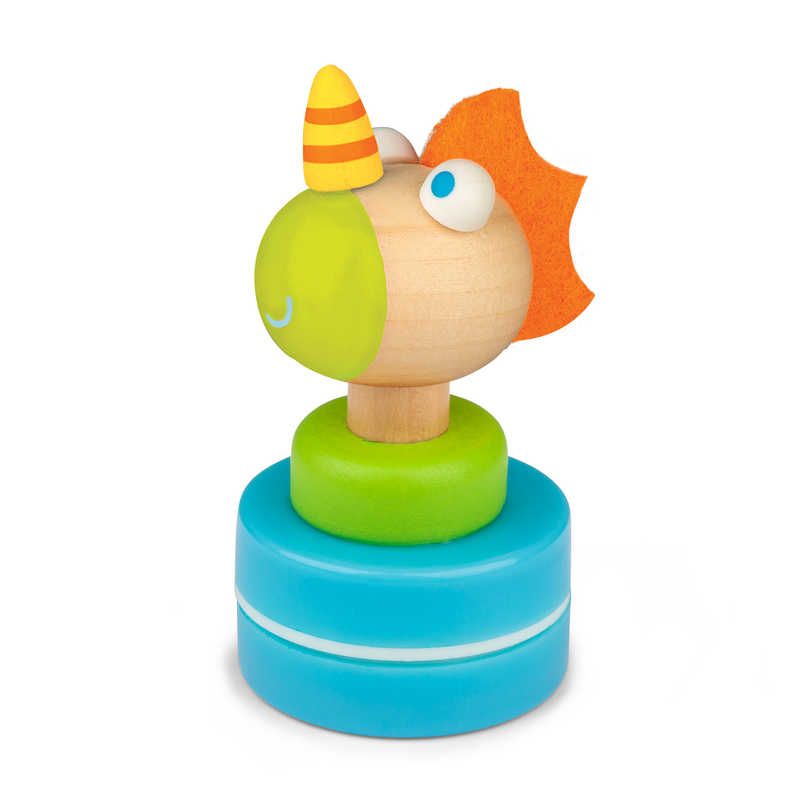 Tobar Wooden Ink Stampers Assorted Dragon Or Unicorn