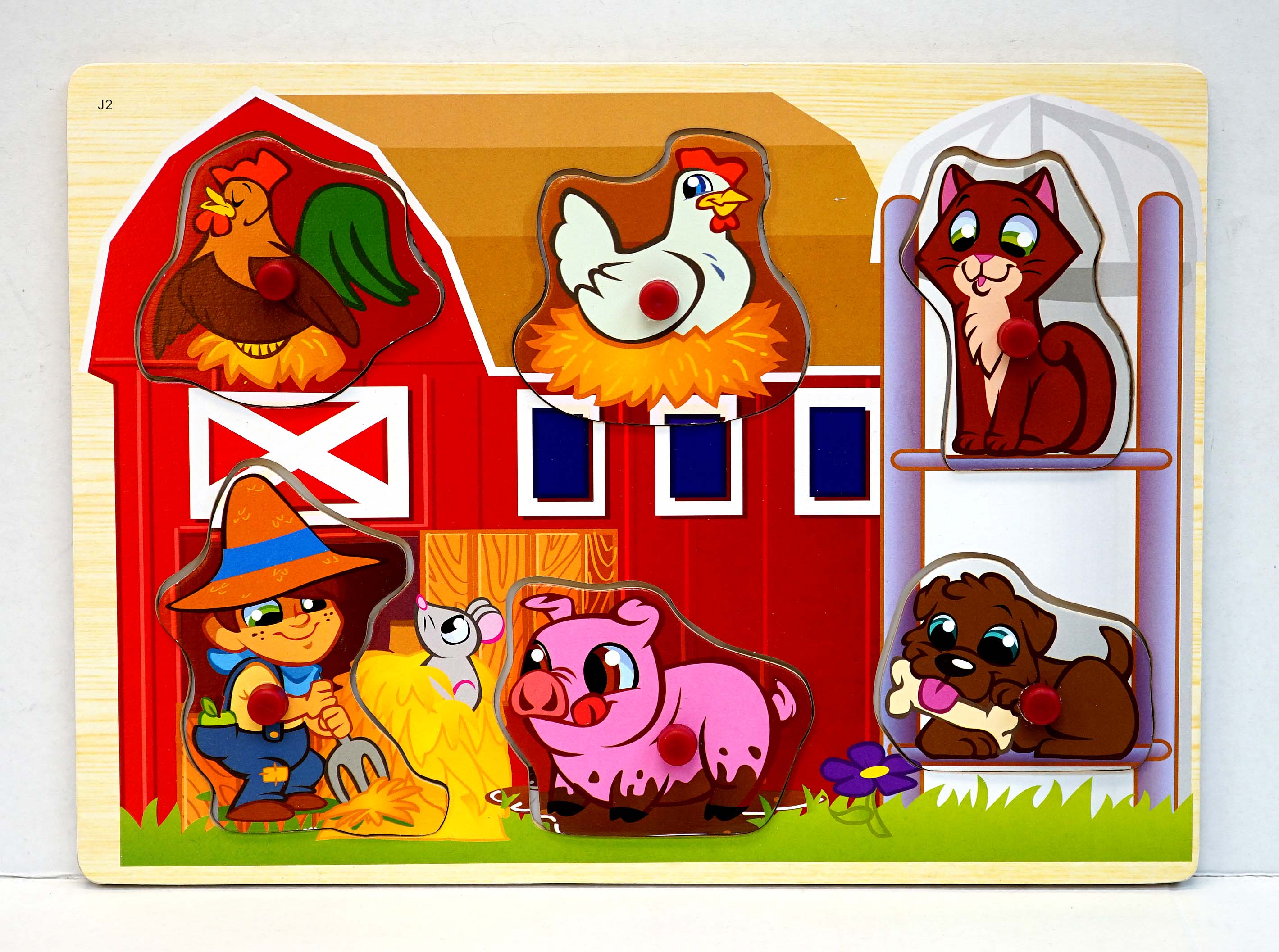 First Learning Wooden Pin Puzzle Assortment