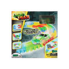 LIGHT TRAX GLOW IN THE DARK TRACK & LIGHT UP CAR ASSORTED STYLES