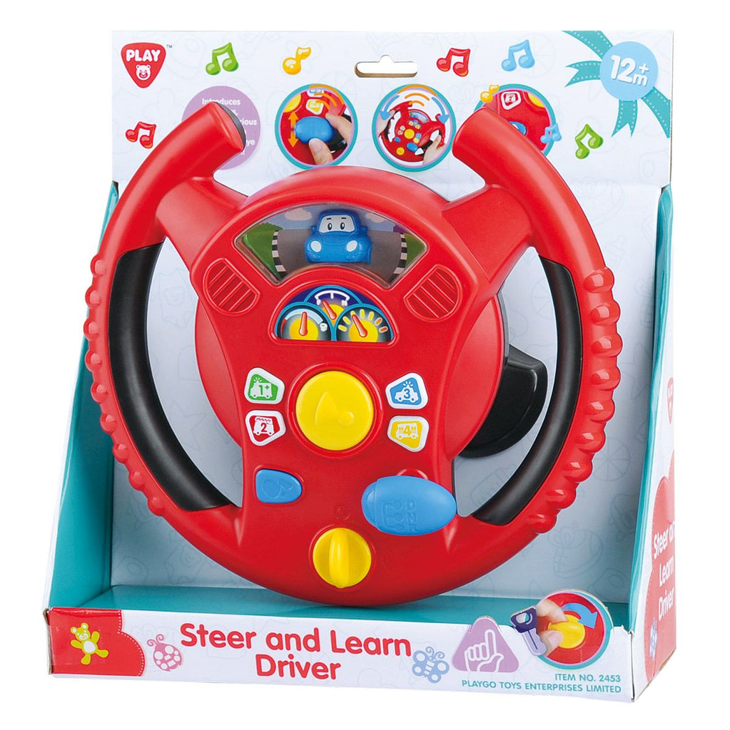 PLAYGO TOYS ENT. LTD. BATTERY OPERATED STEER & LEARN DRIVER