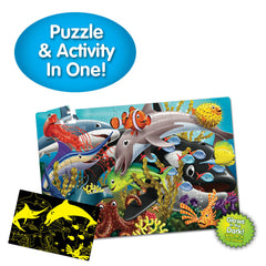 THE LEARNING JOURNEY 100 PIECE GLOW IN THE DARK SEA LIFE FLOOR PUZZLE