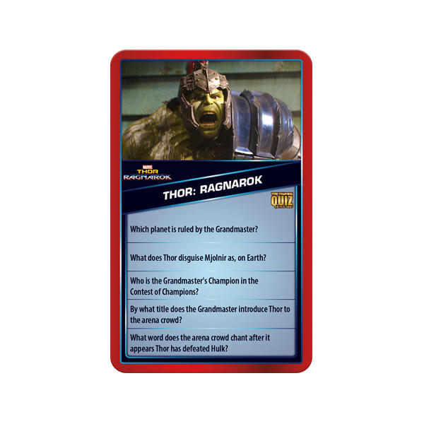 Top Trumps Quiz Marvel Cinematic Universe