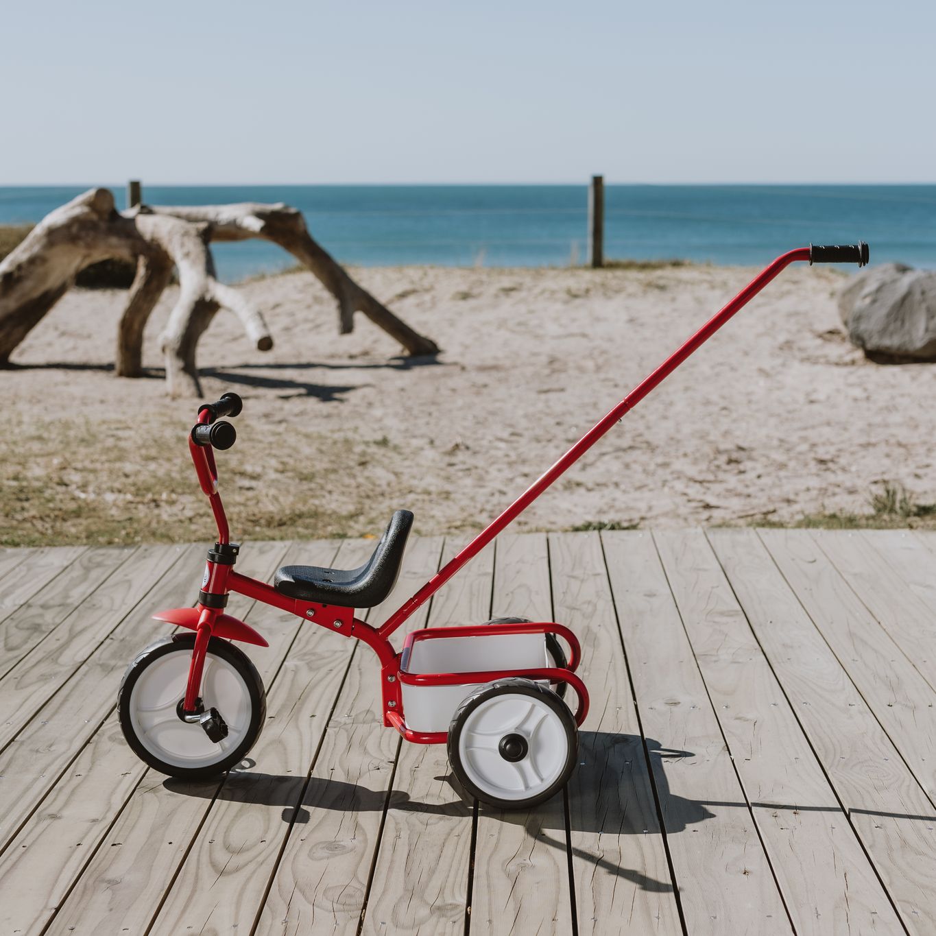 Tri-ang 2.0 Tuff Trike w Push Bar - Red