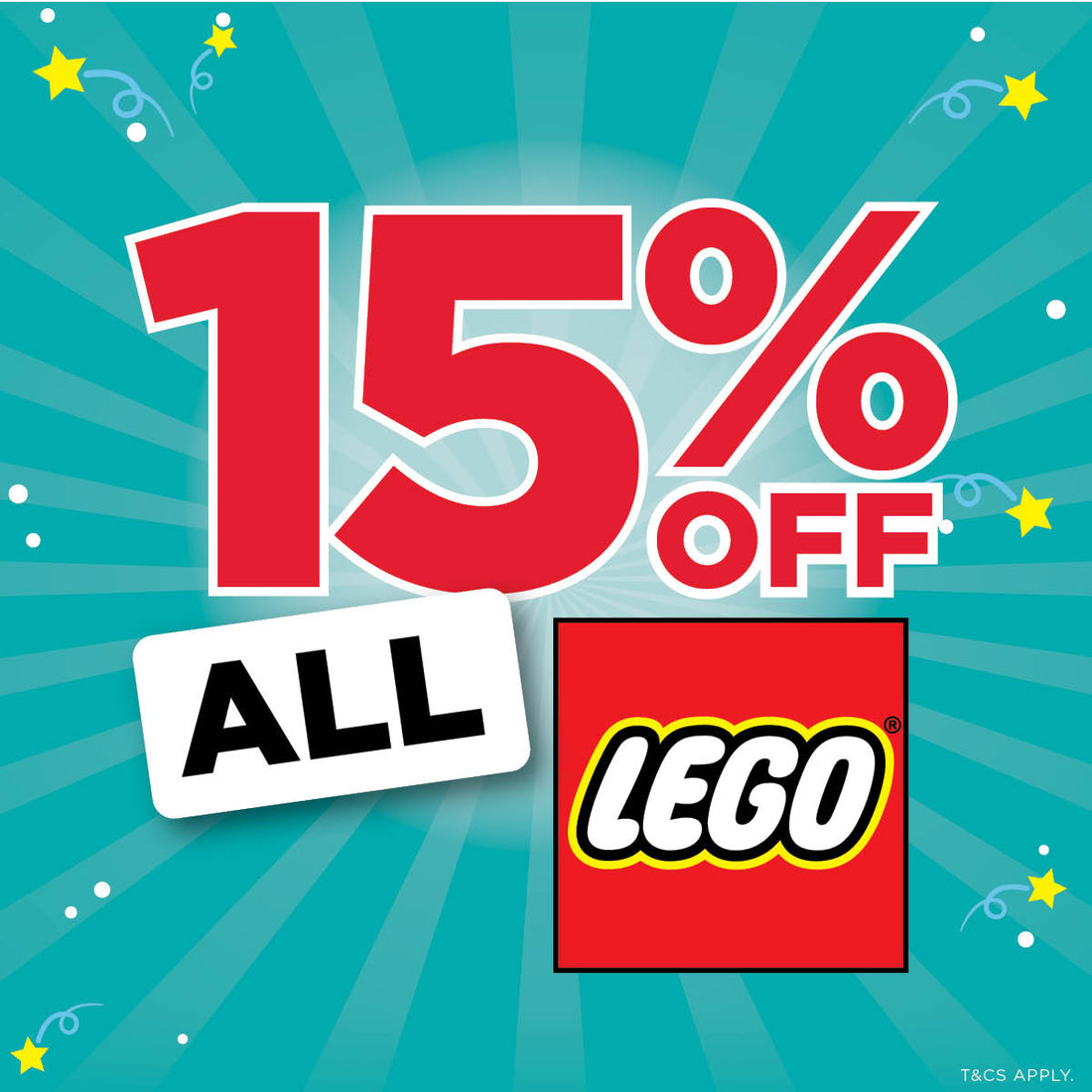 15% Off All LEGO