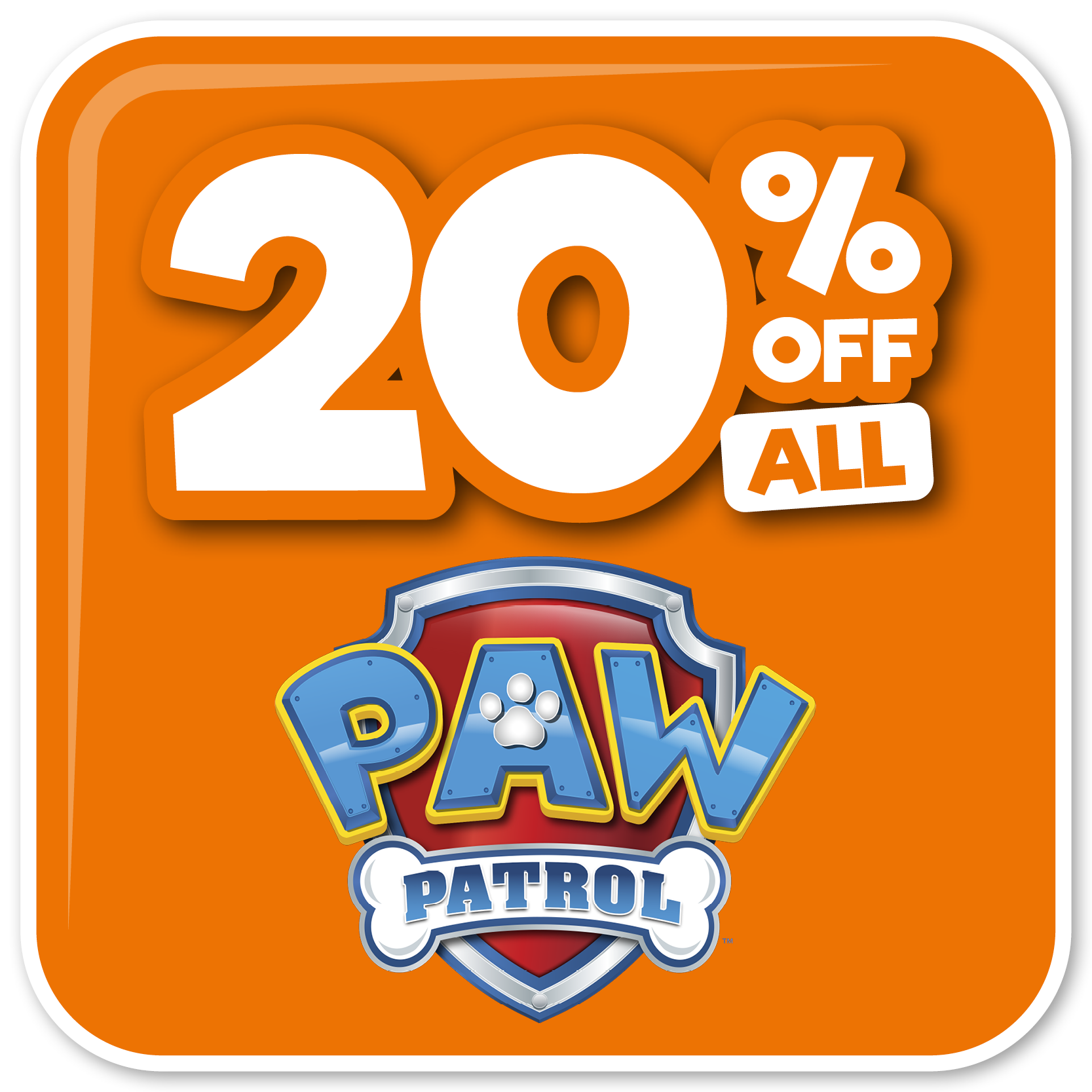 toyworld sale on paw patrol toys 20% off