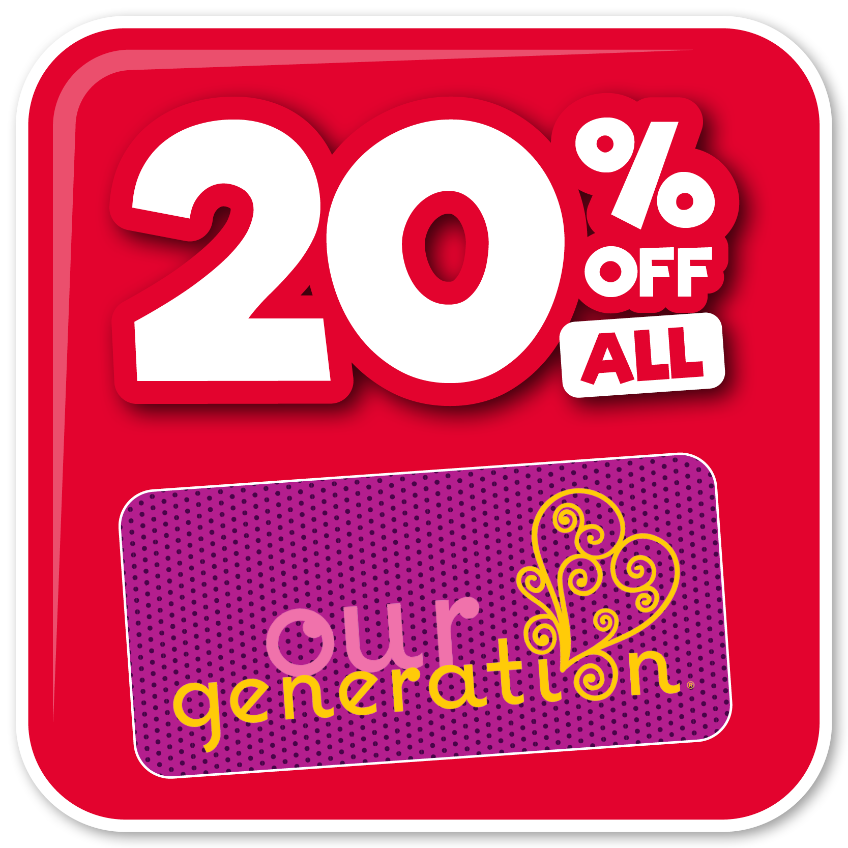 Toyworld sale on Our Generation toys 20% off