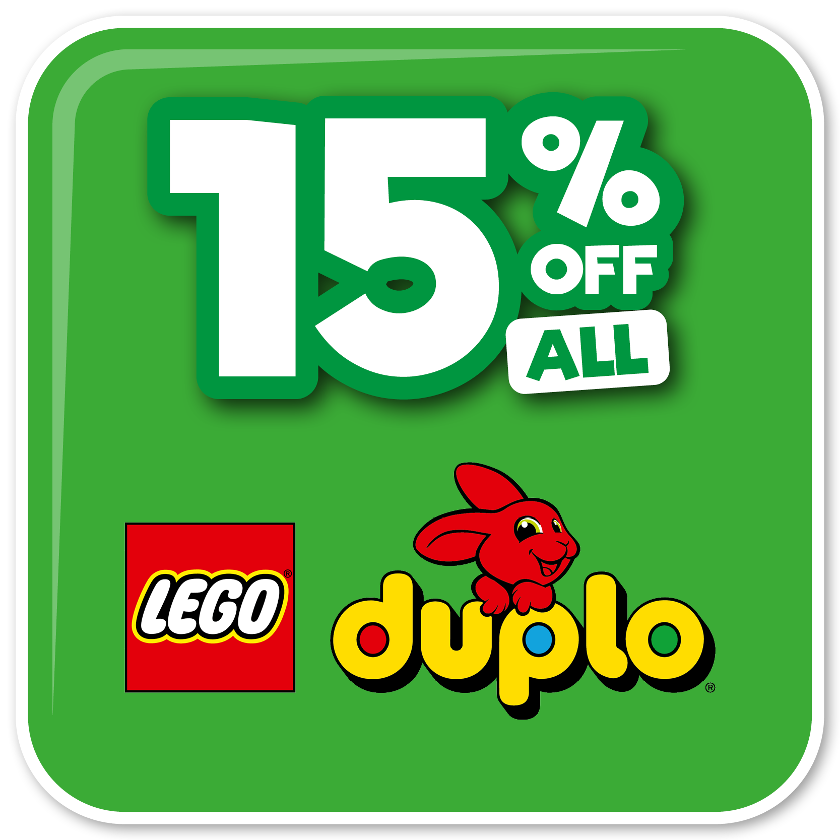 Toyworld sale on Lego Duplo sets 15% off