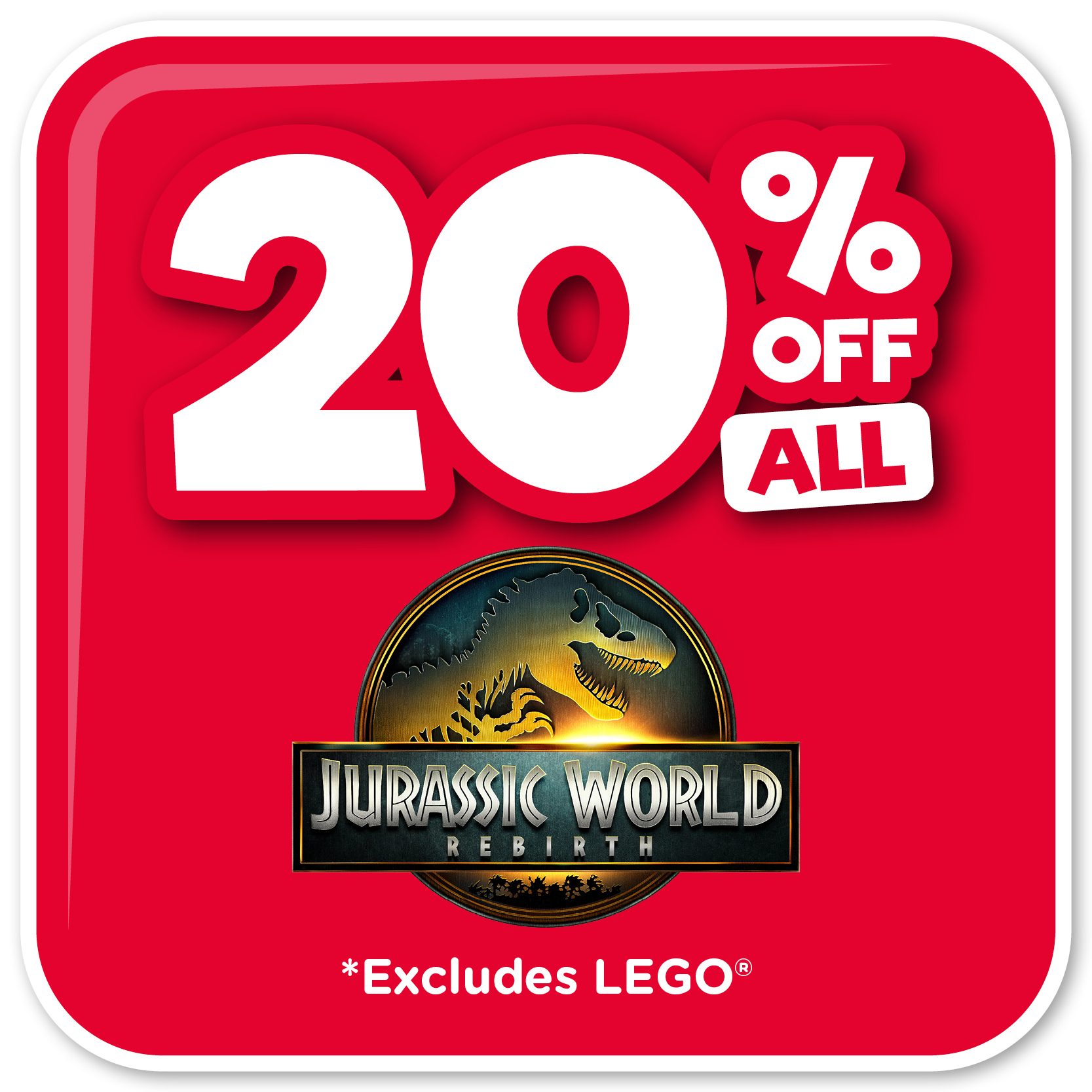 Toyworld sale on Jurassic World toys 20% off