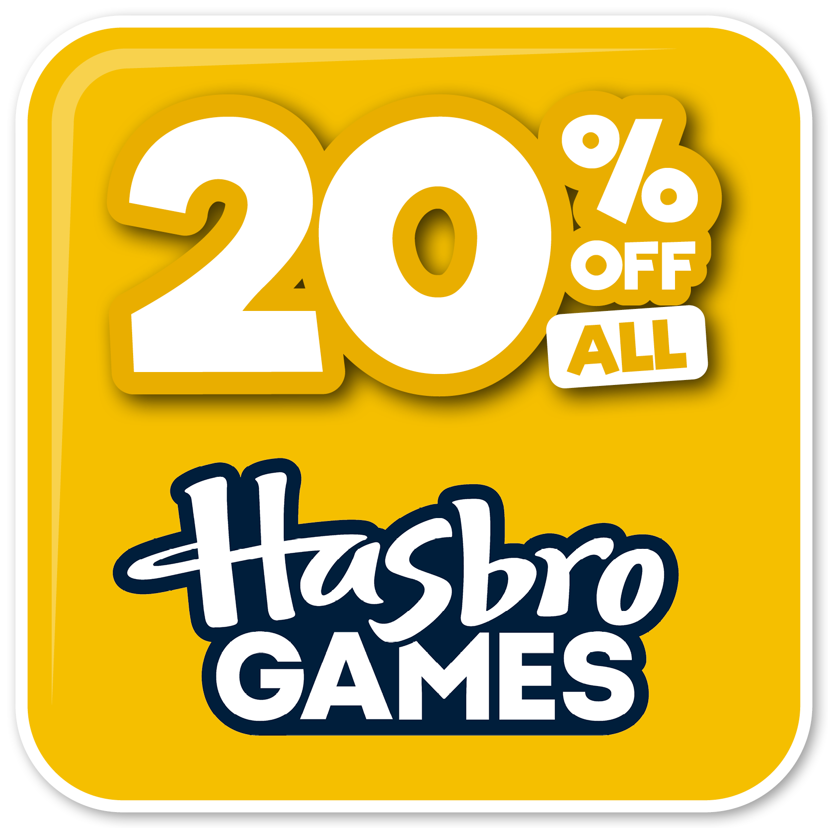 Toyworld sale on Hasbro Games toys 20% off