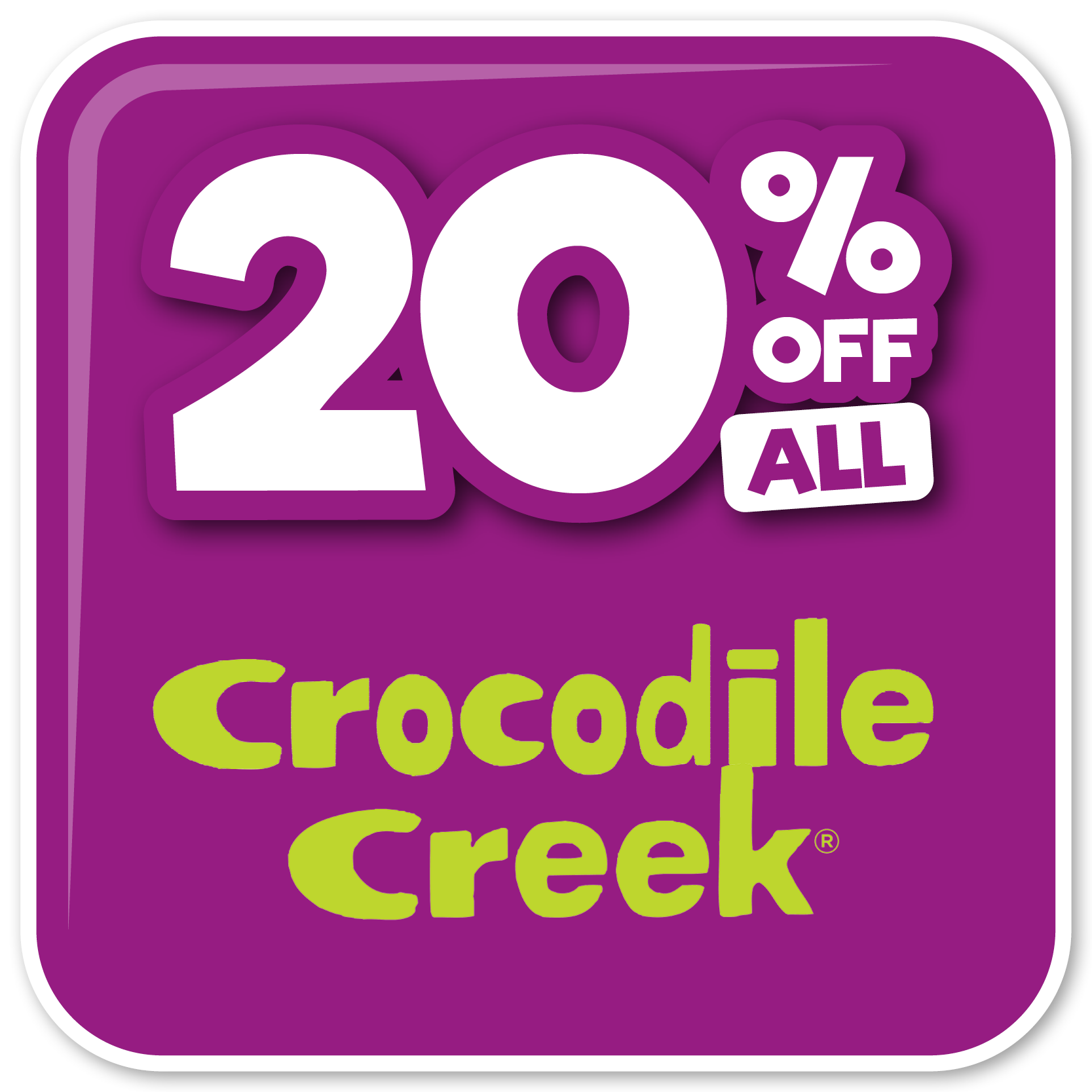 Toyworld sale on Crocodile creek toys 20% off