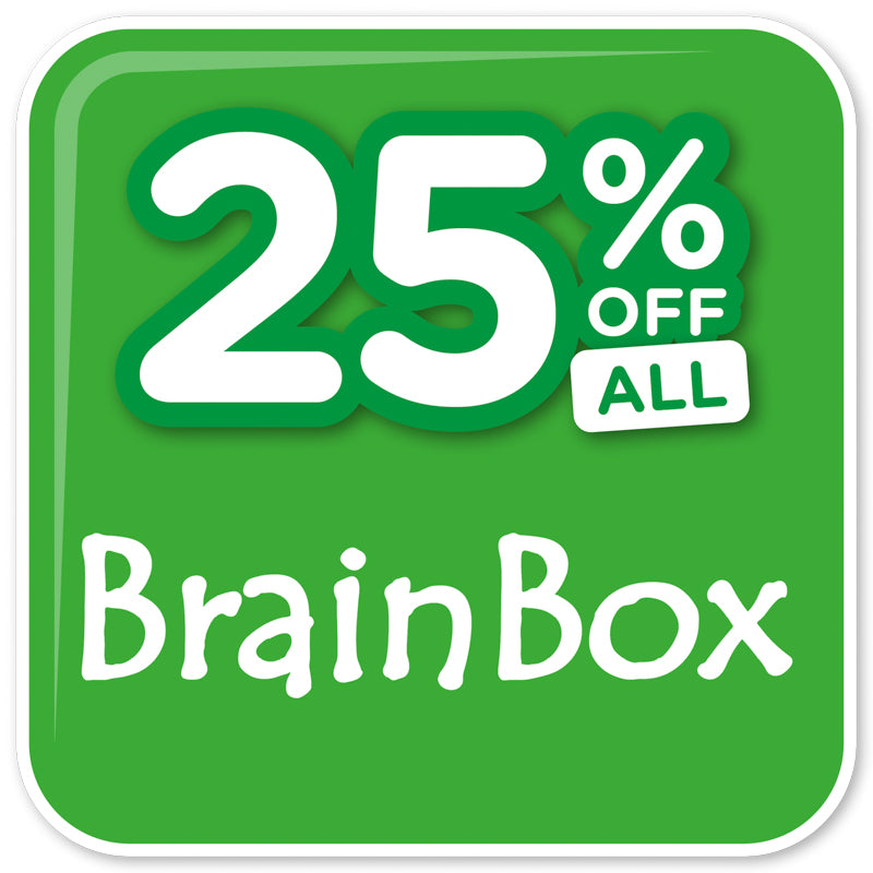 25% sale off brainbox.