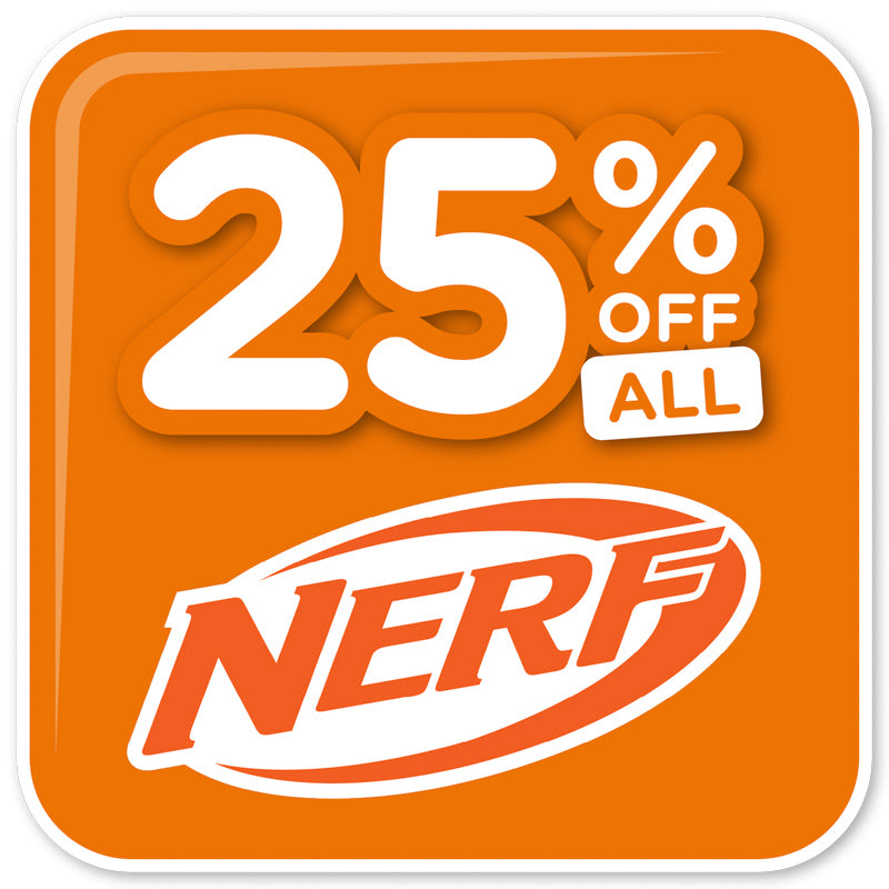 25% off sale on nerf .