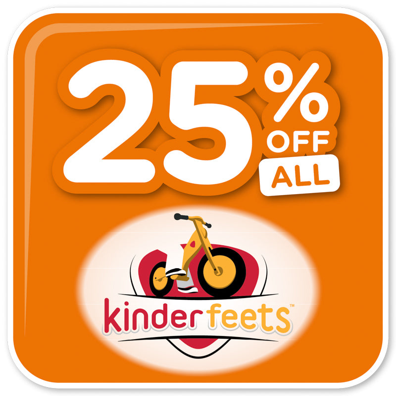 25% off sale on kinderfeets.