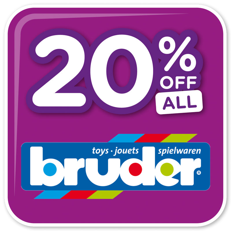 20% off sale on all bruder.