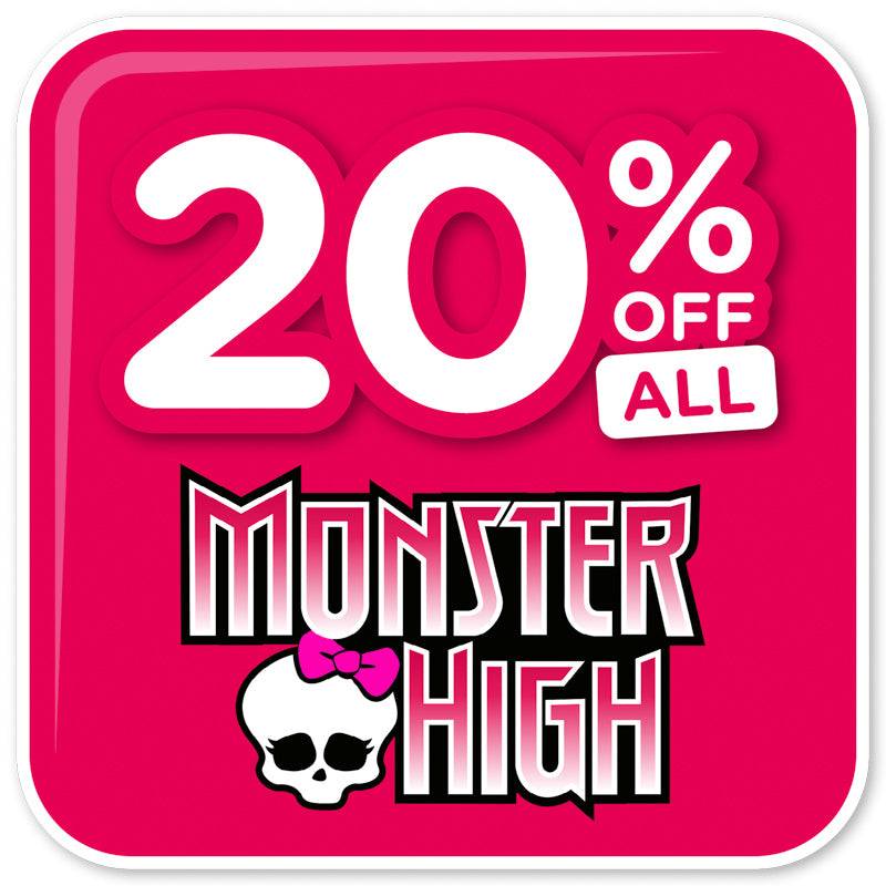 20% off sale on monster high.