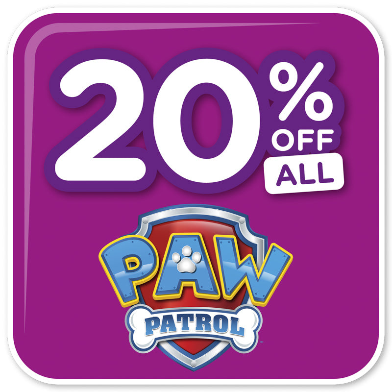 20% off sale on paw patrol.