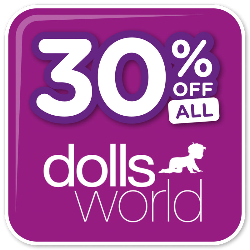 30% off sale on doll's world.