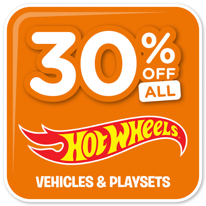 30% sale off hot wheels.