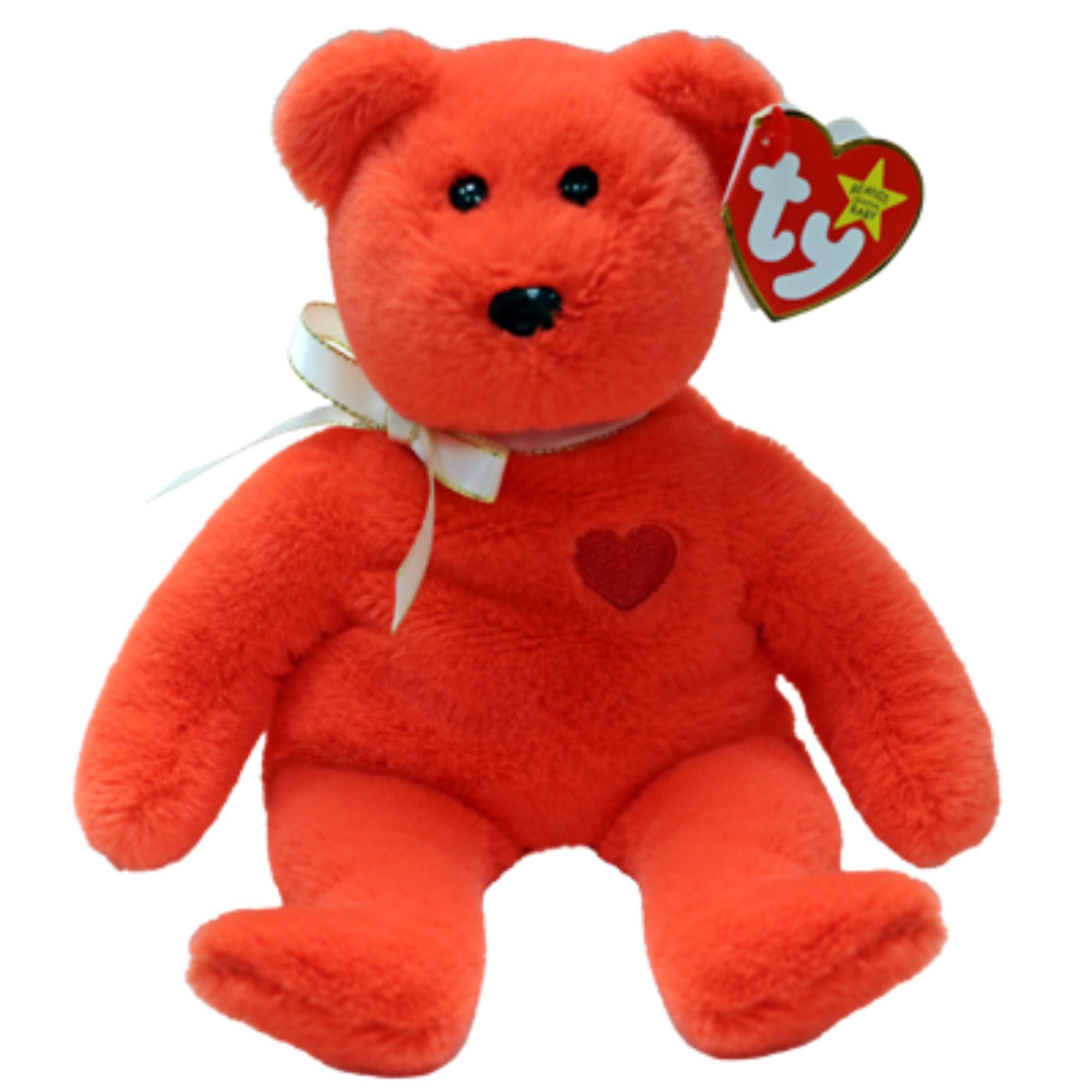 Ty Beanie Babies Regular - Valentino Ii Bear With Heart