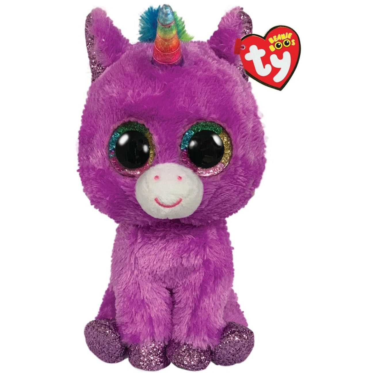 Ty Beanie Boos Regular - Rosette Purple Unicorn