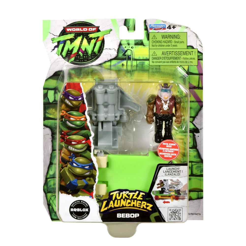 Teenage Mutant Ninja Turtles Turtle Launcherz Action Figure - Bebop toy.