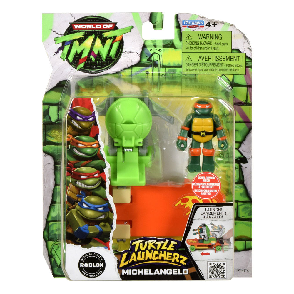 Teenage Mutant Ninja Turtles Turtle Launcherz Action Figure - Michelangelo toy.