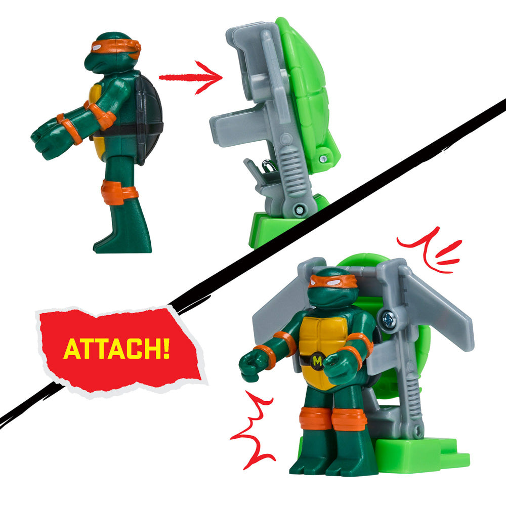 Teenage Mutant Ninja Turtles Turtle Launcherz Action Figure - Michelangelo toy.