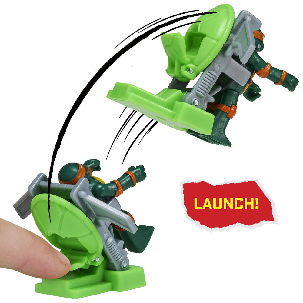 Teenage Mutant Ninja Turtles Turtle Launcherz Action Figure - Michelangelo toy.