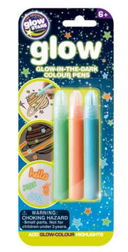 The Original Glow Stars Glow-In-The-Dark Colour Pens 3 Pack