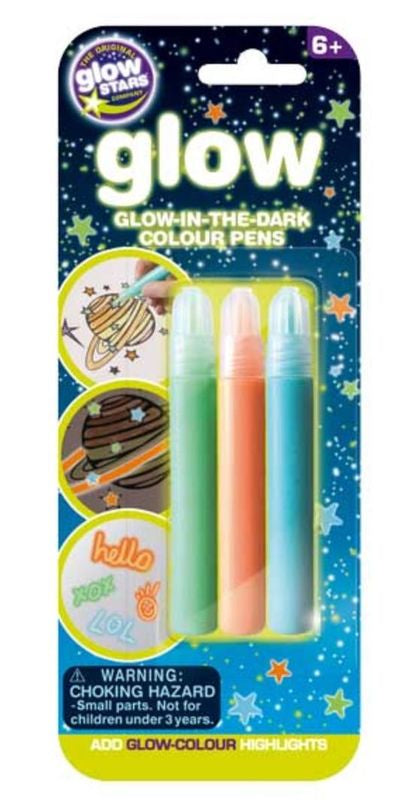 The Original Glow Stars Glow-In-The-Dark Colour Pens 3 Pack