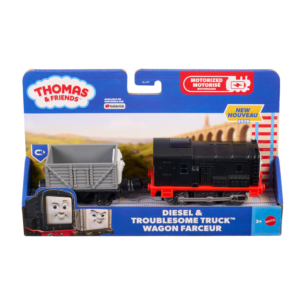Thomas & Friends Motorized Engine - Diesel & Troublesome Train Truck toys.