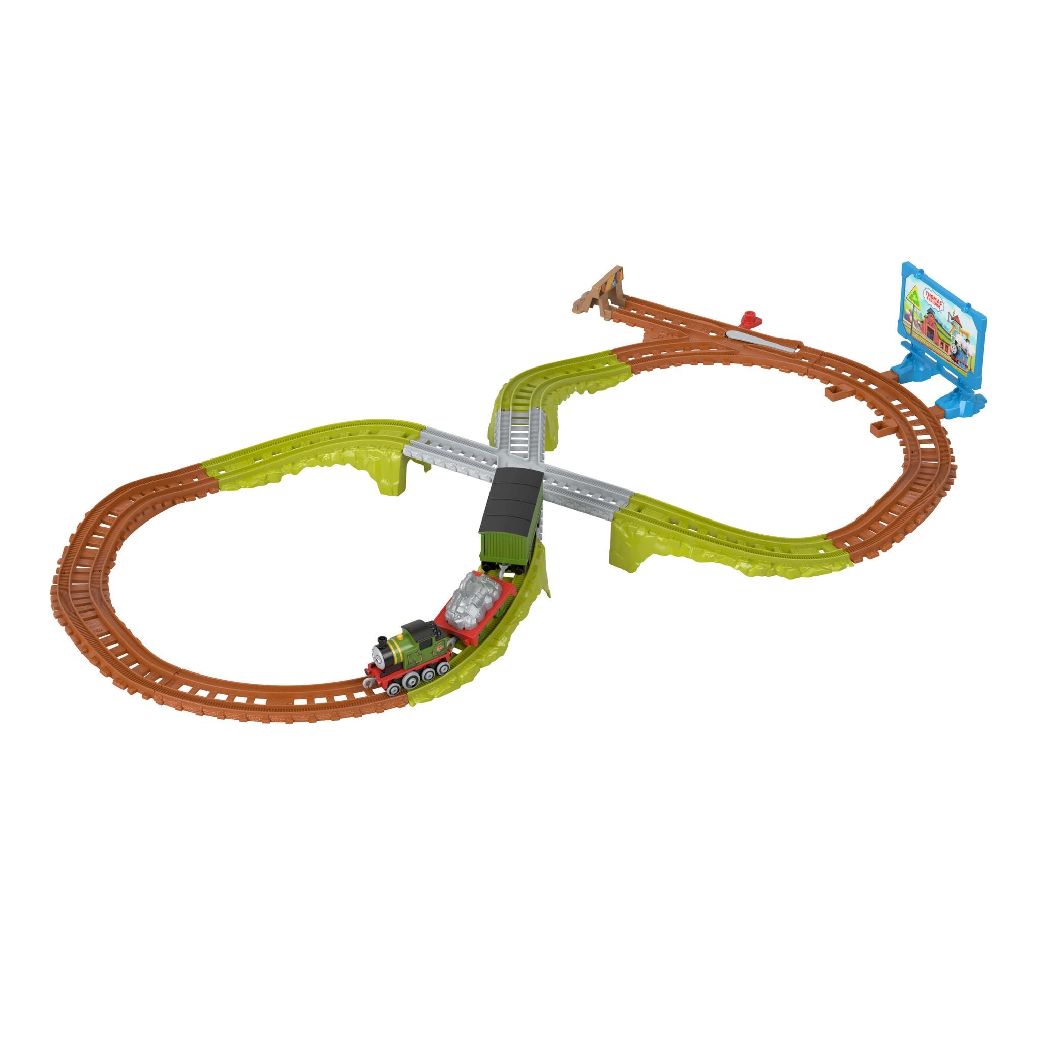 Thomas And Friends Push Along Track Set Wiff's Recycling Run