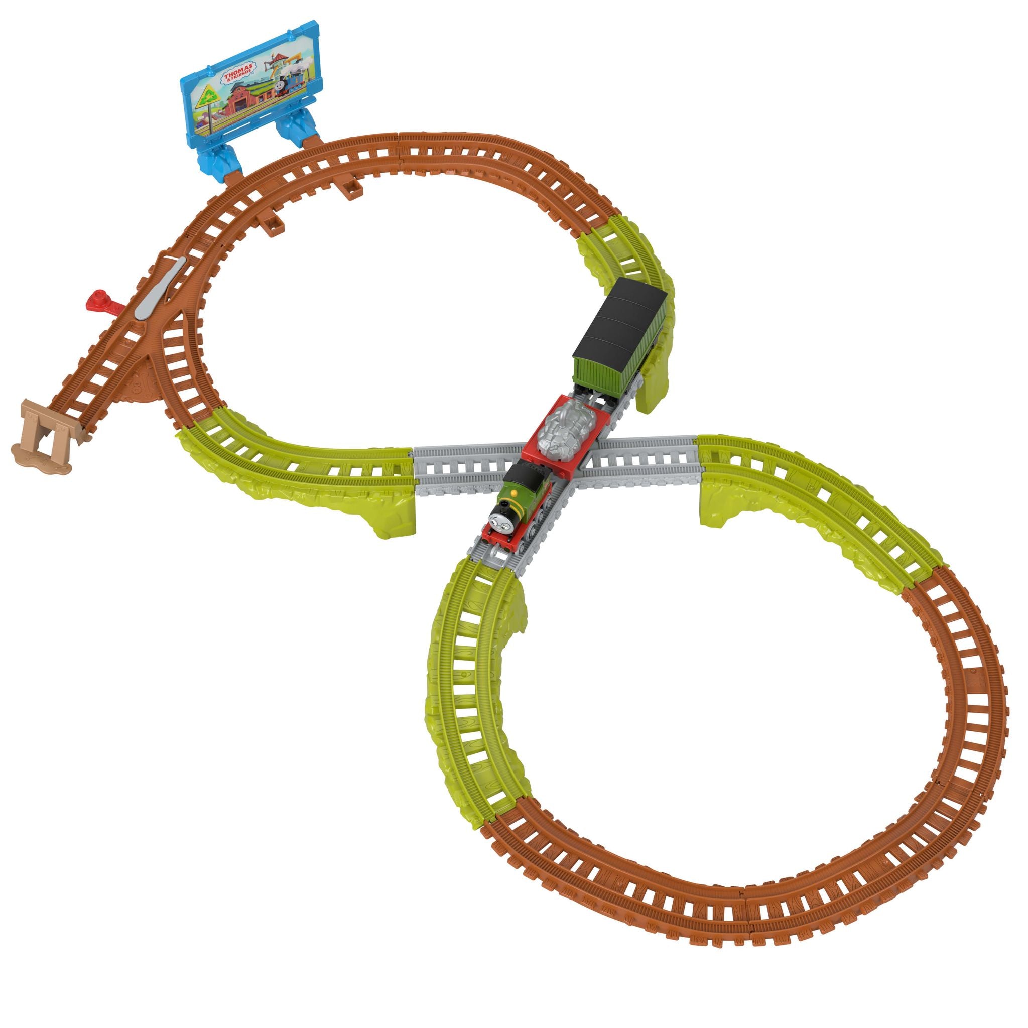 Thomas And Friends Push Along Track Set Wiff's Recycling Run