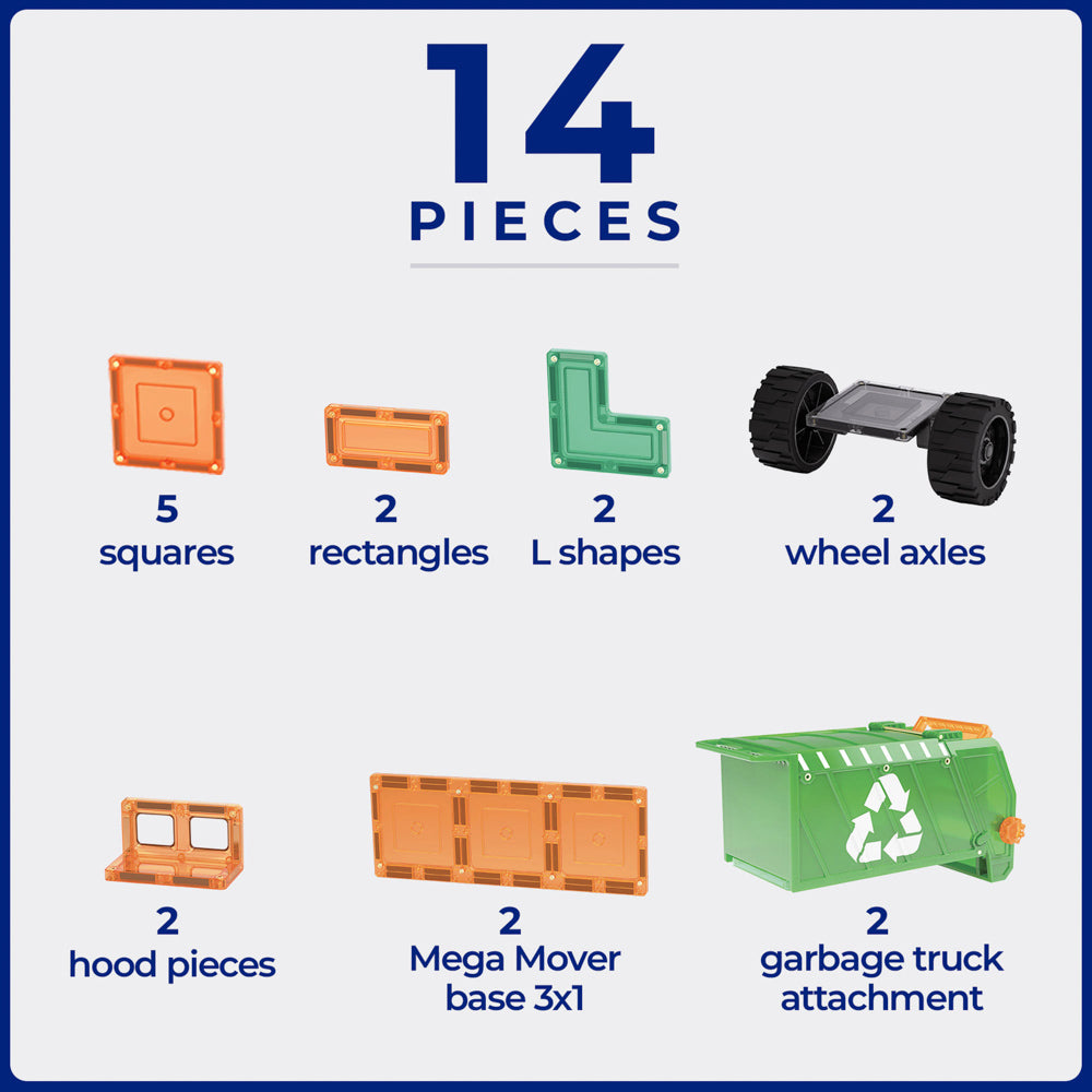 TileTek 14 Piece Transport Set -Mega Recycling Truck