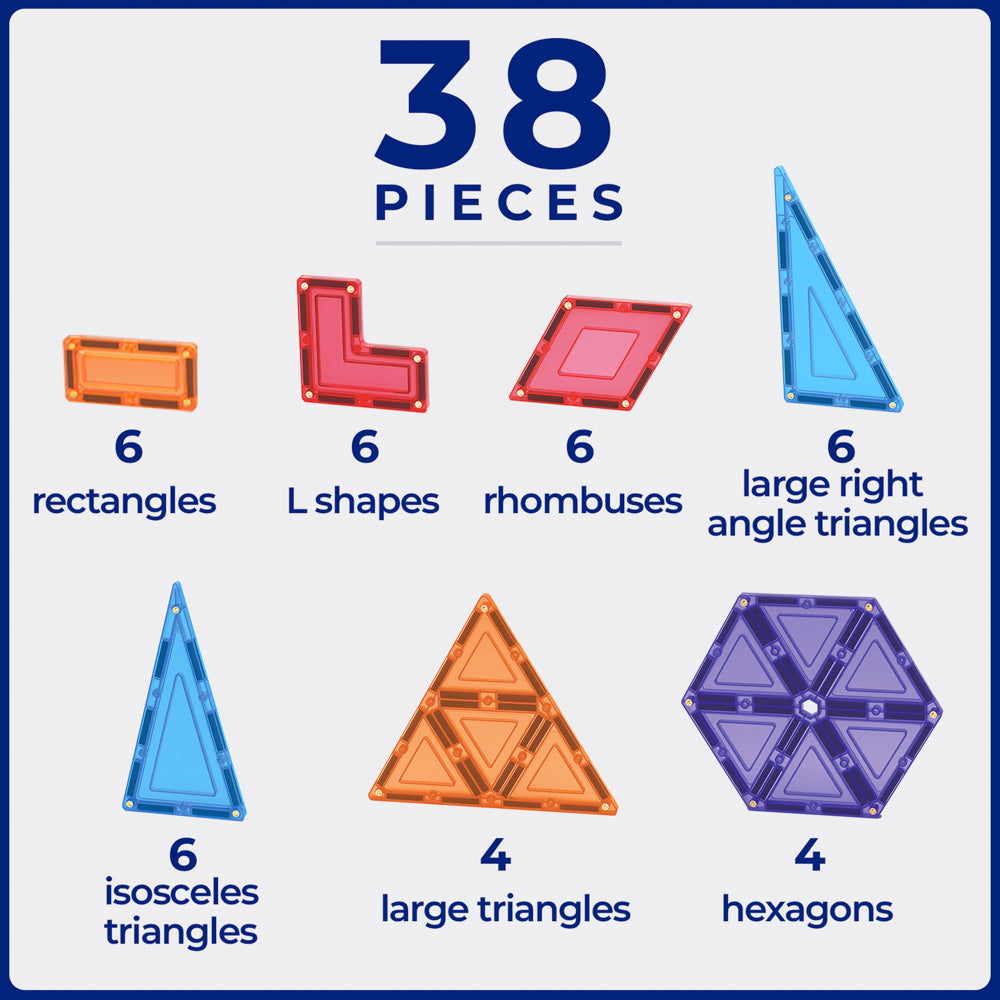 TileTek 38 Pieces Expansion Pack - Geometric Tiles