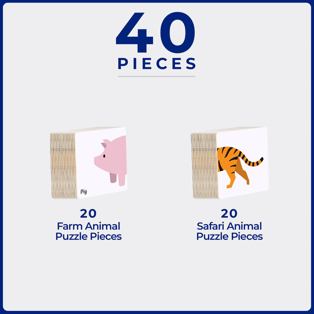 TileTek 40 Piece Tile Topper - Animal Pack