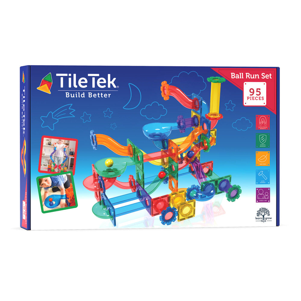 TileTek 95 Piece Ball Run Set