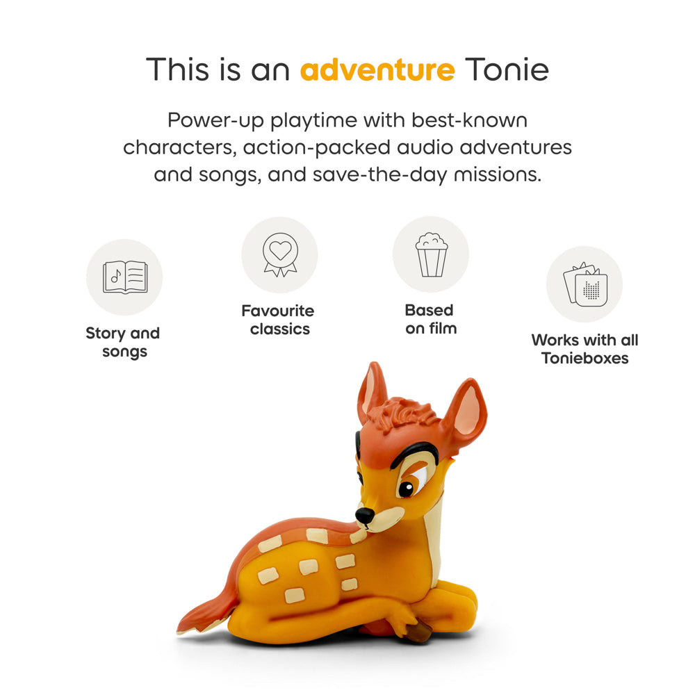 Tonies Audio Character for Toniebox - Disney Bambi Figure.