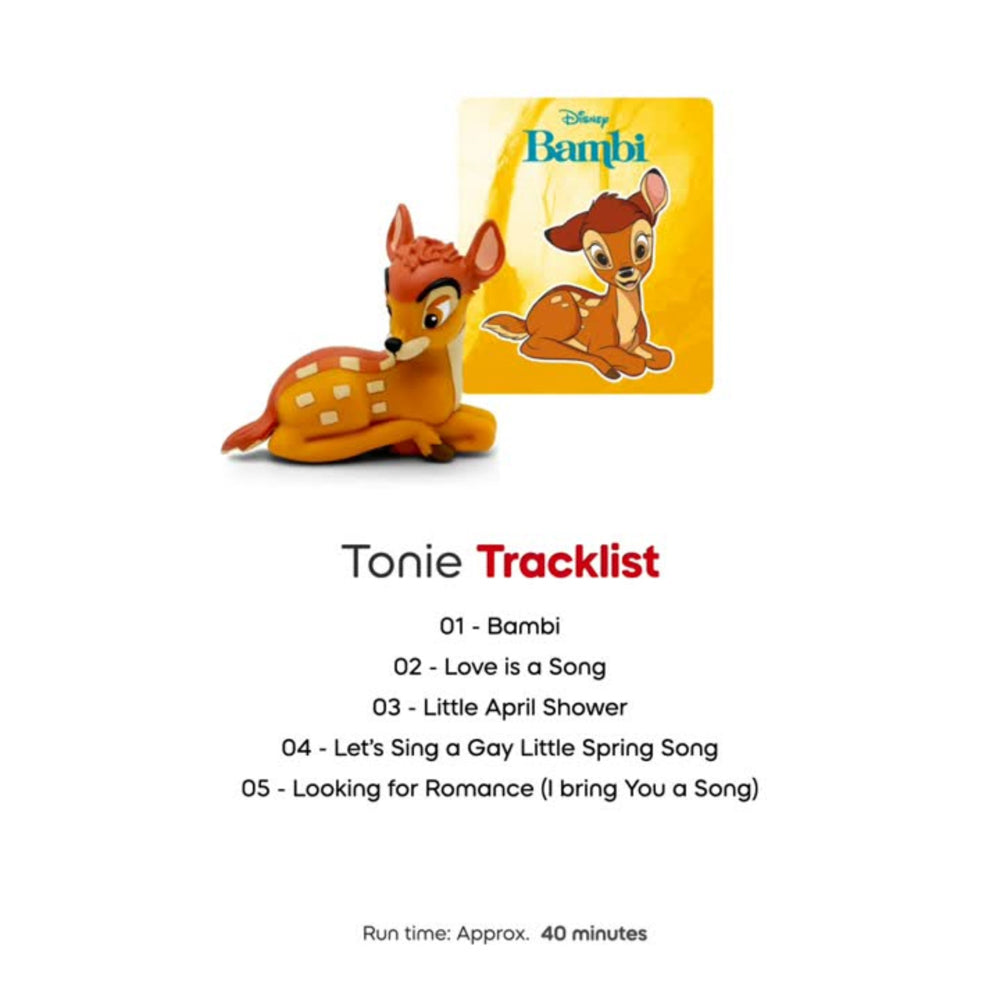 Tonies Audio Character for Toniebox - Disney Bambi Figure.