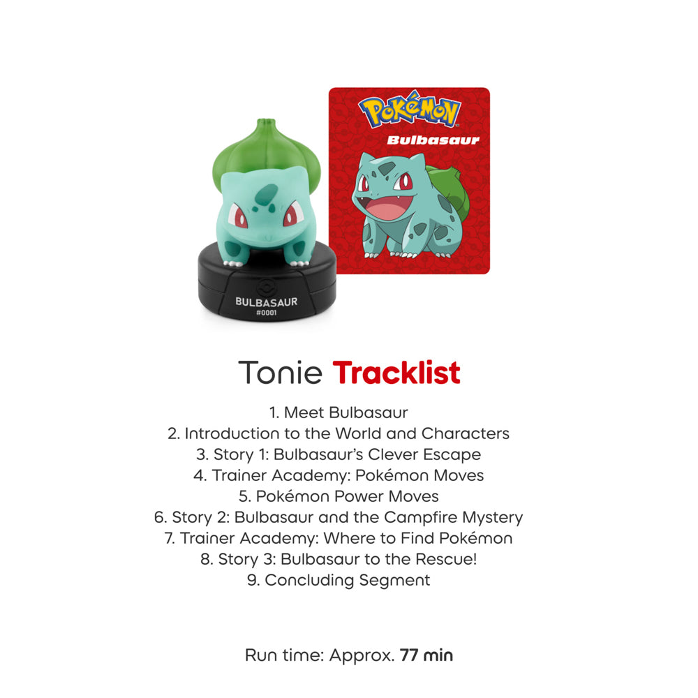 Tonies Audio Character - Pokémon Bulbasaur - Toyworld NZ