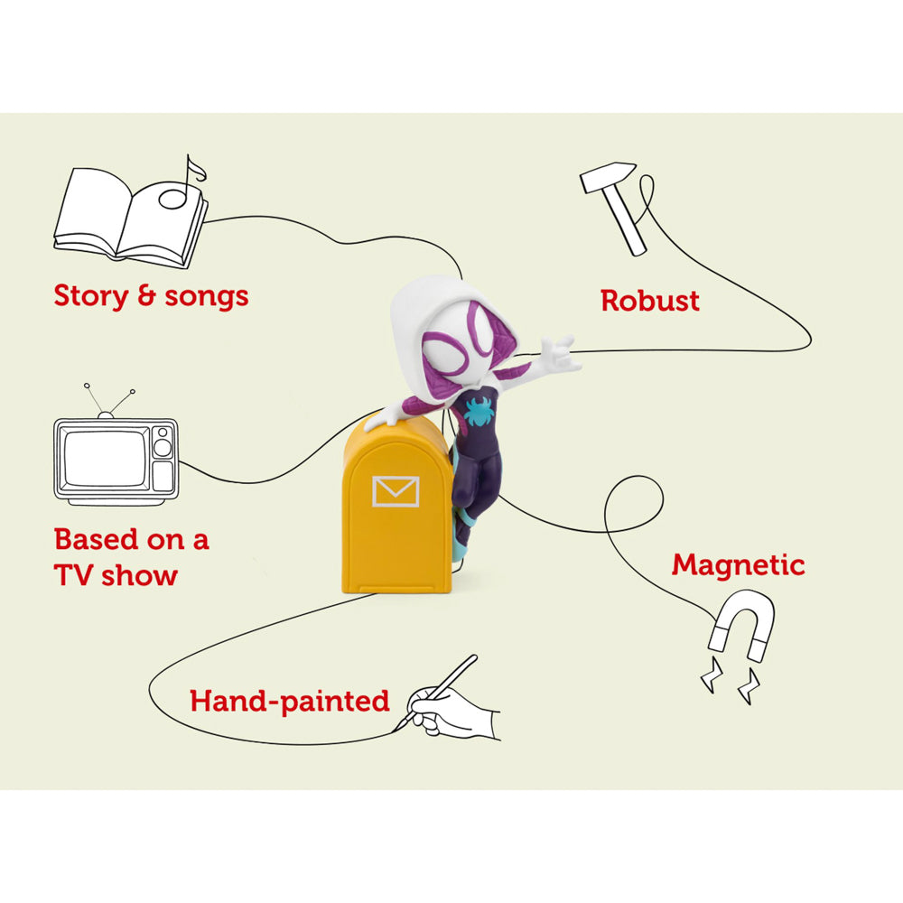 Tonies Audio Character - Spidey & His Amazing Friends Ghost-Spider figure.