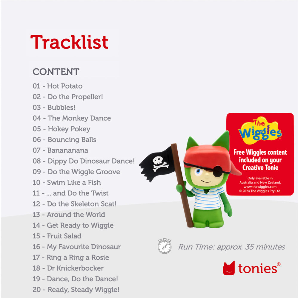 Tonies Creative Audio Character - Pirate Tonie from the Wiggles.